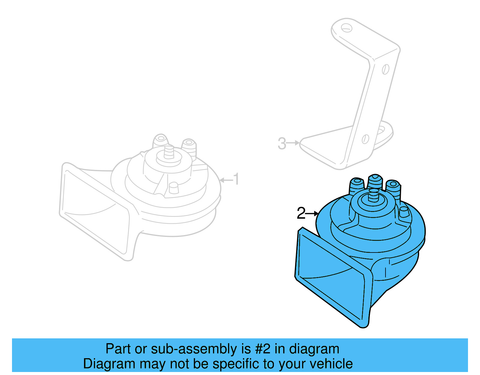 Horn 8D0-951-221-A - View 3