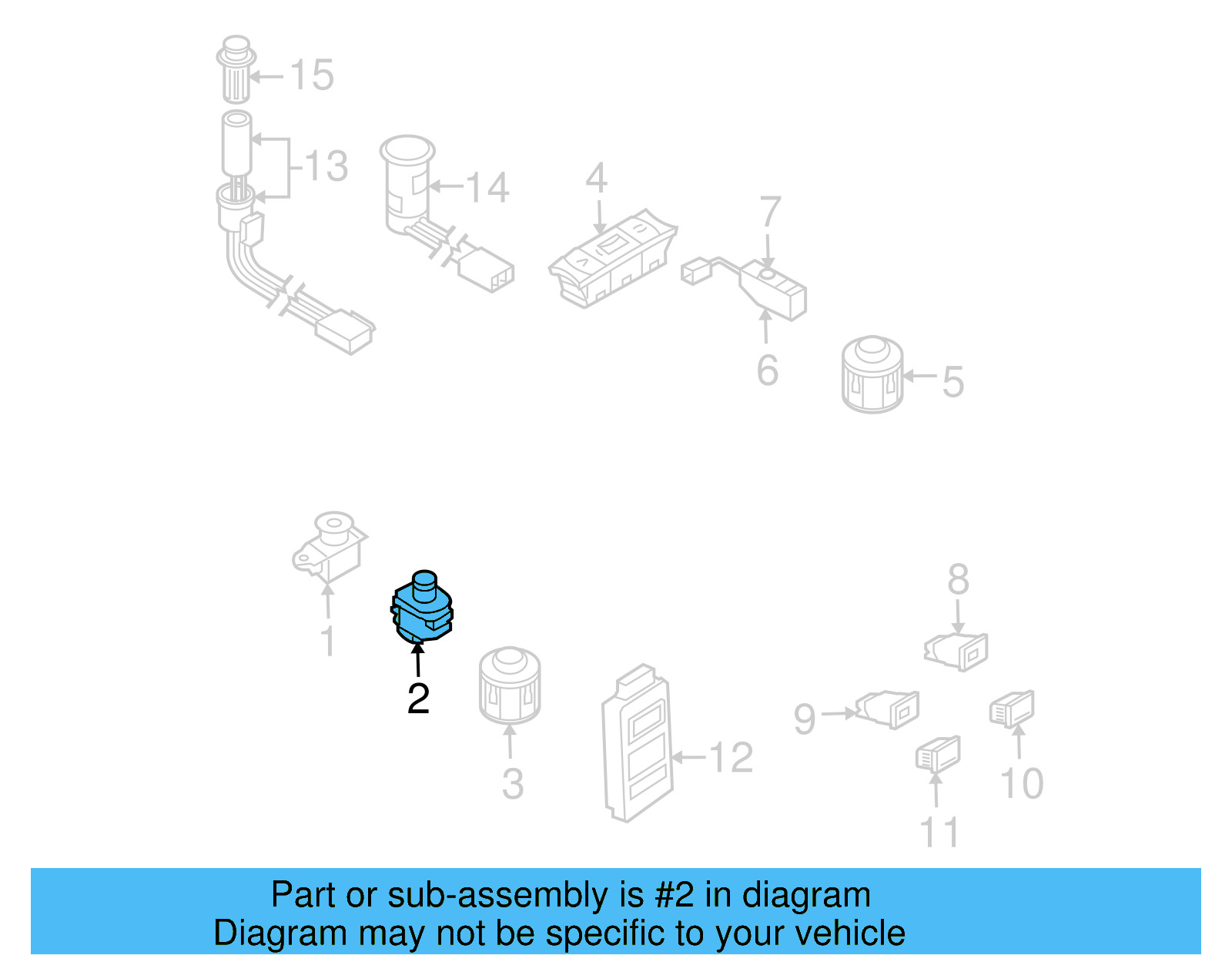Mirror Switch 7L6-959-565-L-3X1 - View 5