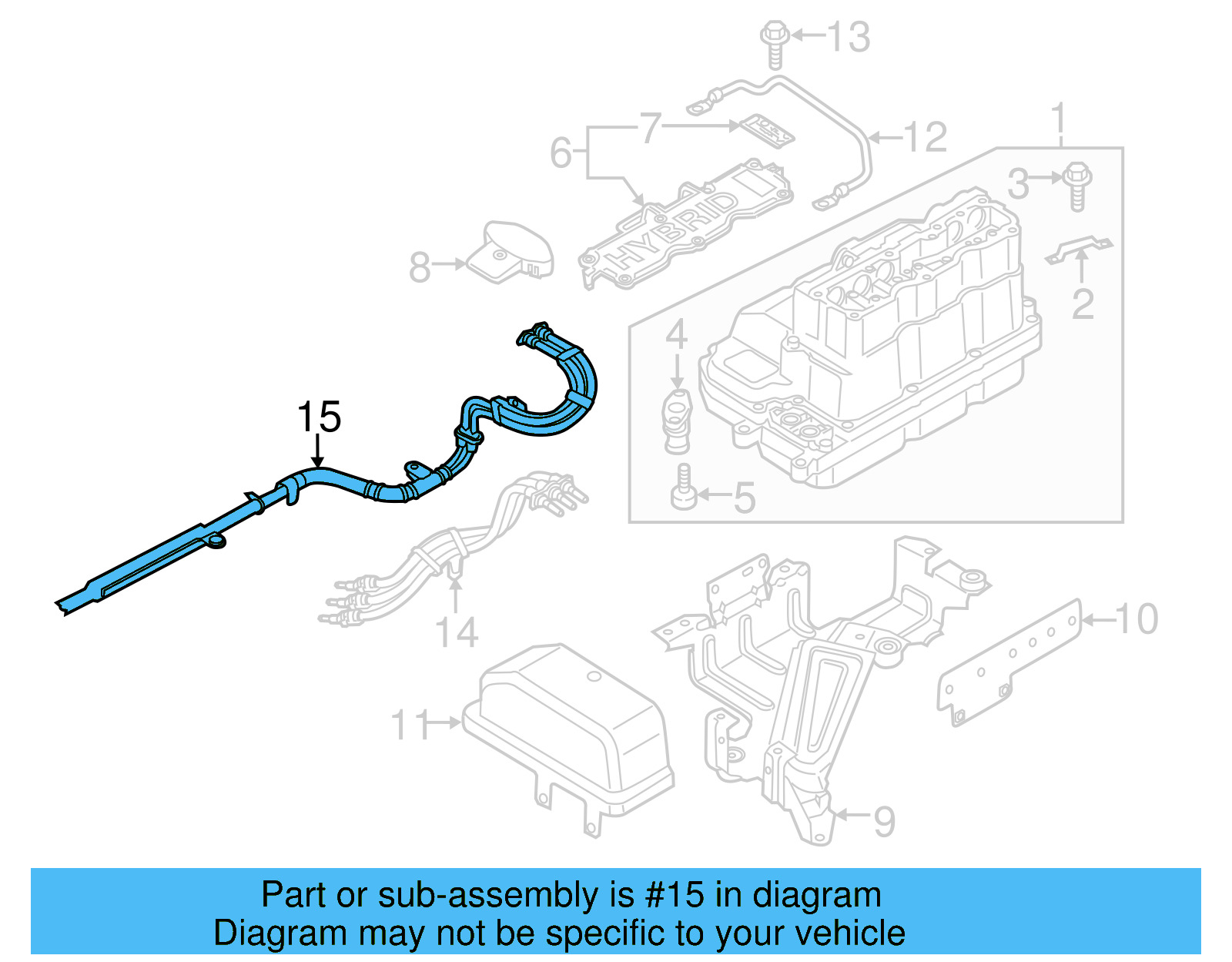 Battery Cable 5C0-971-015-C - View 4