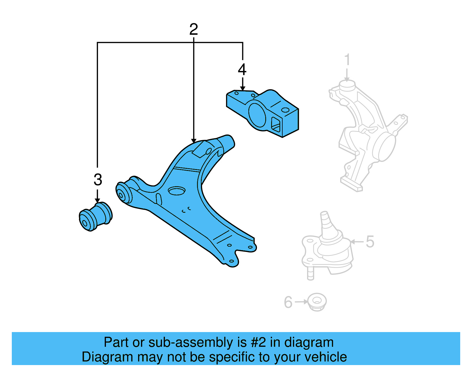 Control Arm 1K0-407-152-AC - View 14