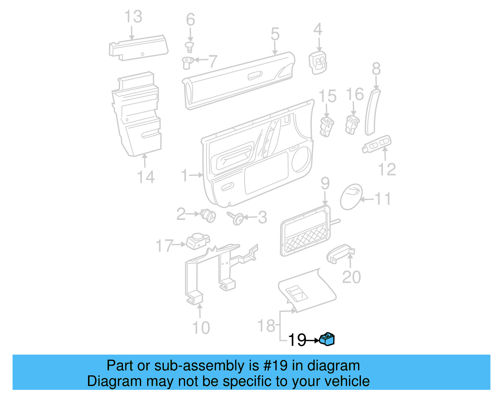Window Switch 1C0-959-855-01C - View 12