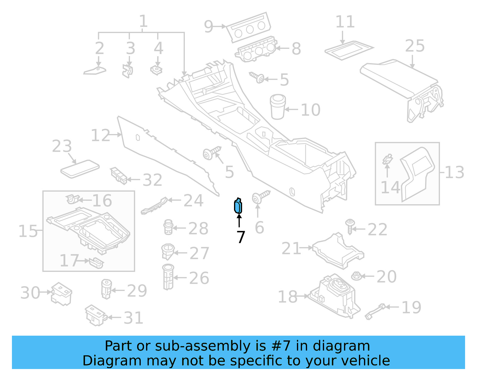 Console Body Cap 17A-863-359-82V - View 4