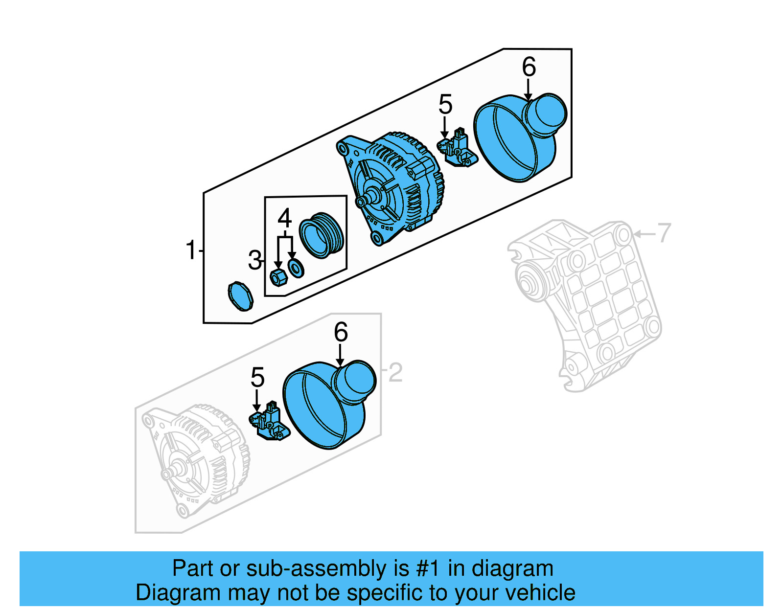Alternator 059-903-015-PX - View 5