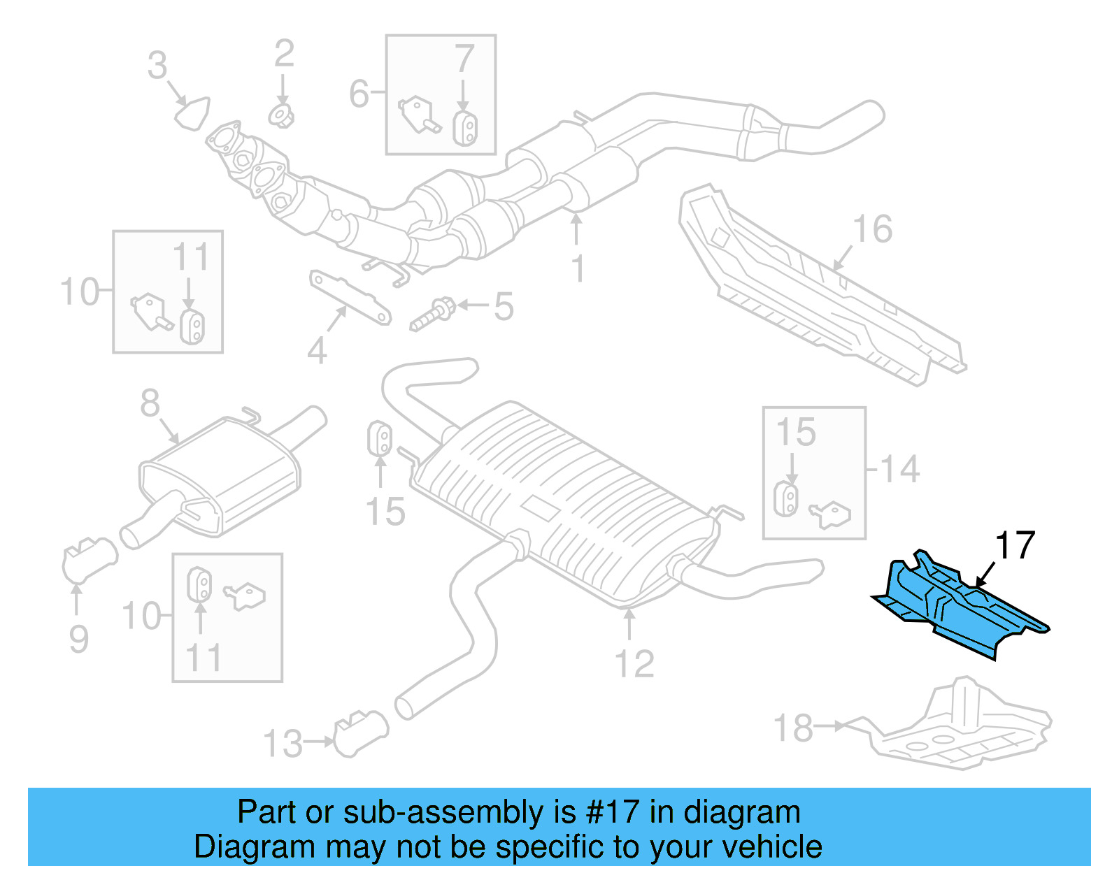 Heat Shield 3QF-825-613-C - View 3
