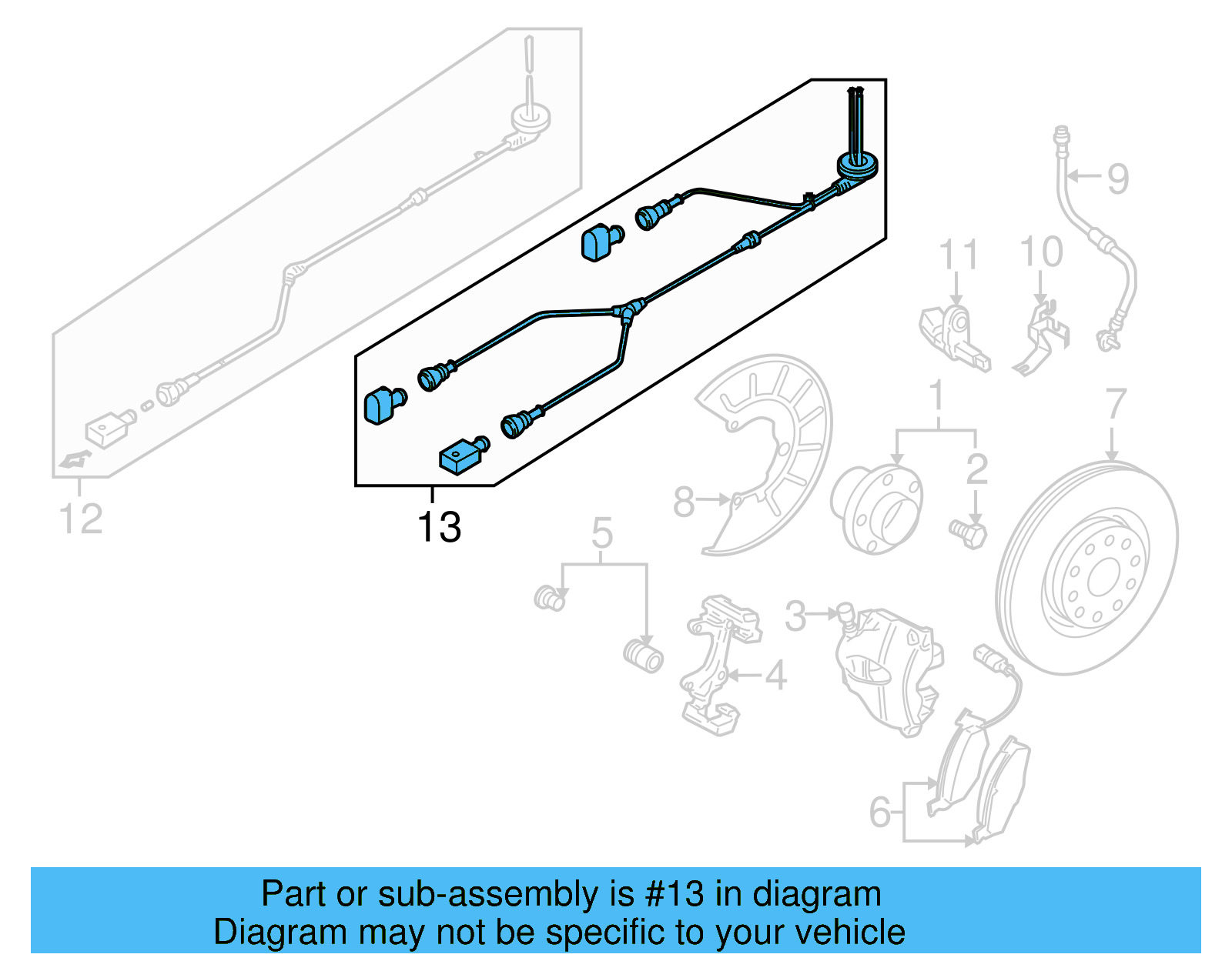 ABS Sensor Wire 1Q0-927-903-P - View 6