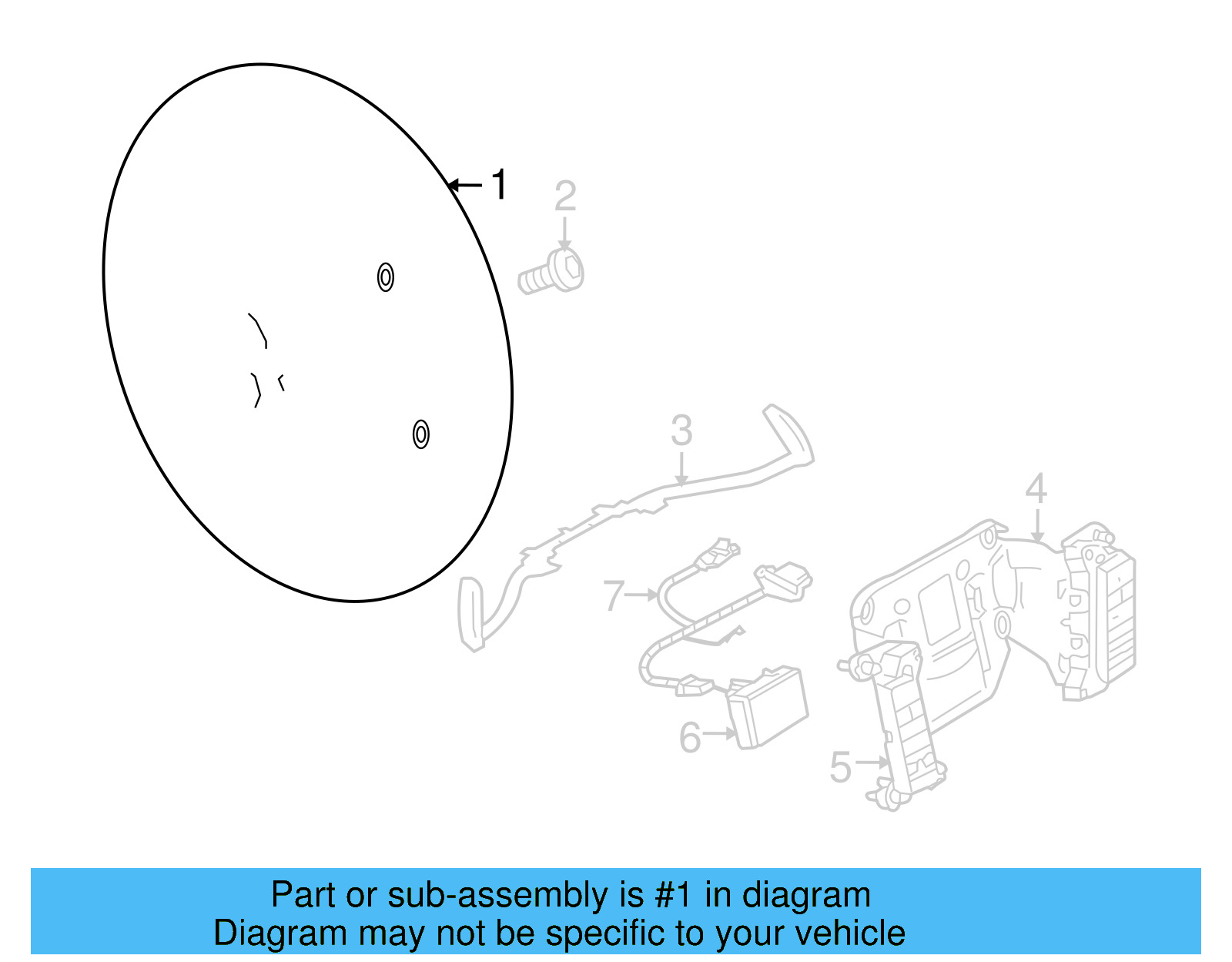 Steering Wheel 3D0-419-091-T-7B4 - View 6