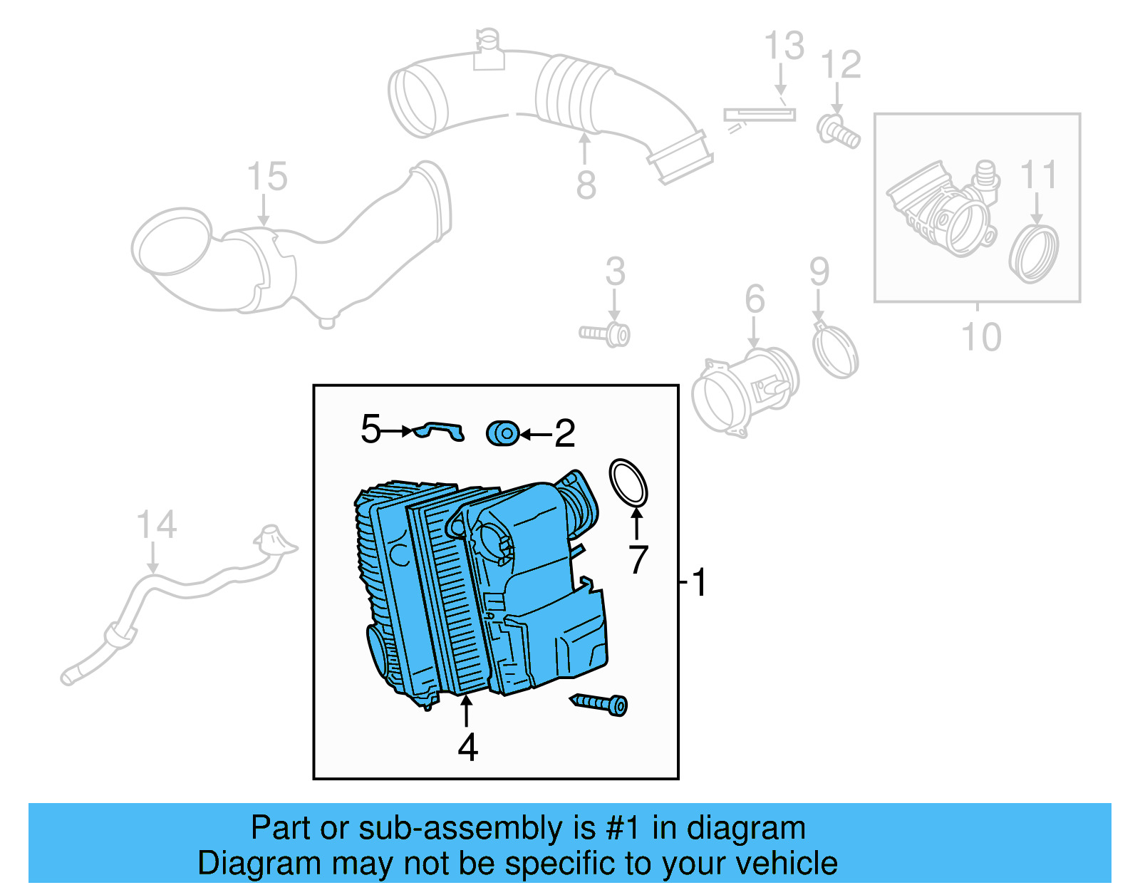 Air Cleaner Assembly 7P0-129-607-E - View 12