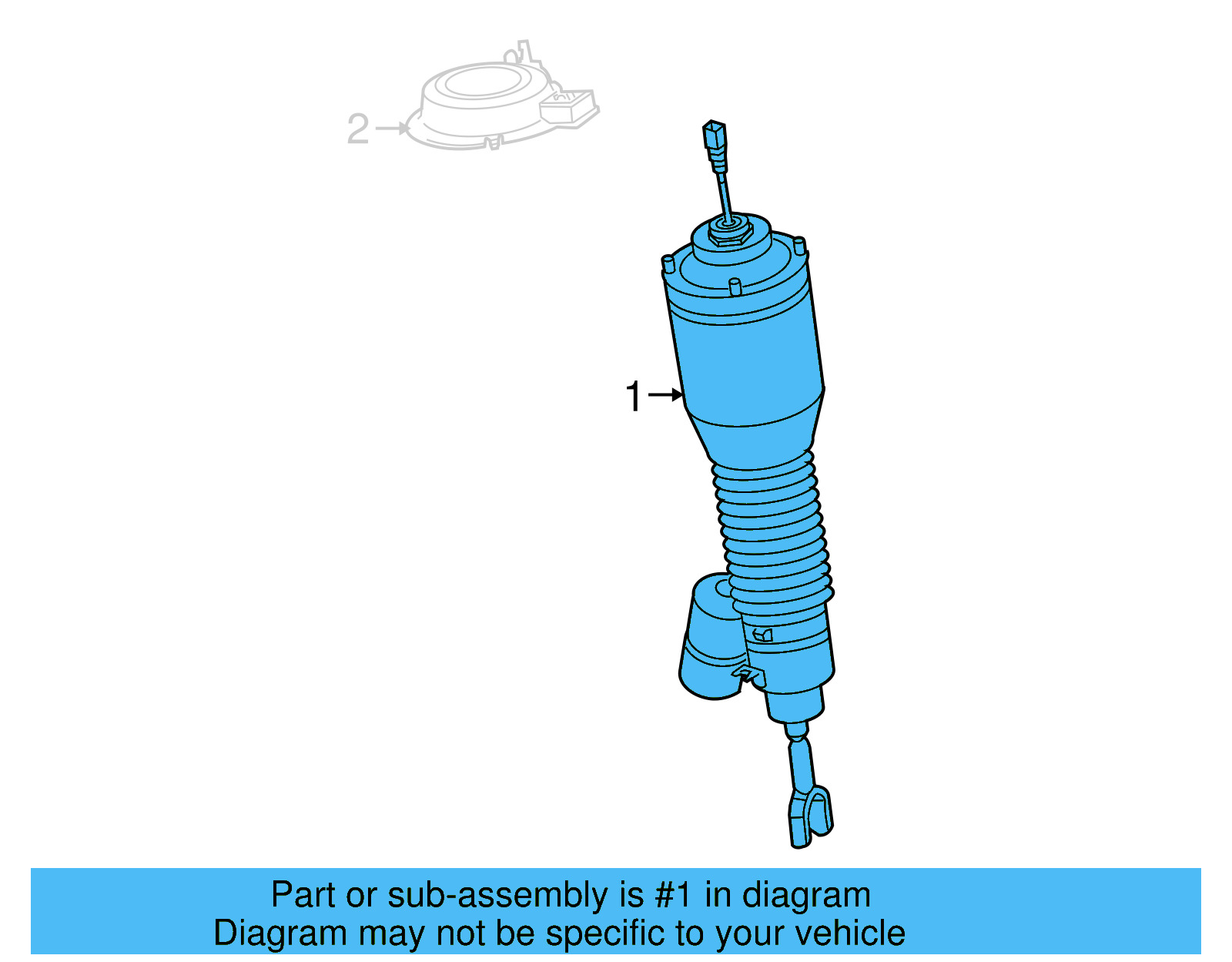 Shock Assembly 3D0-616-039-AD - View 4