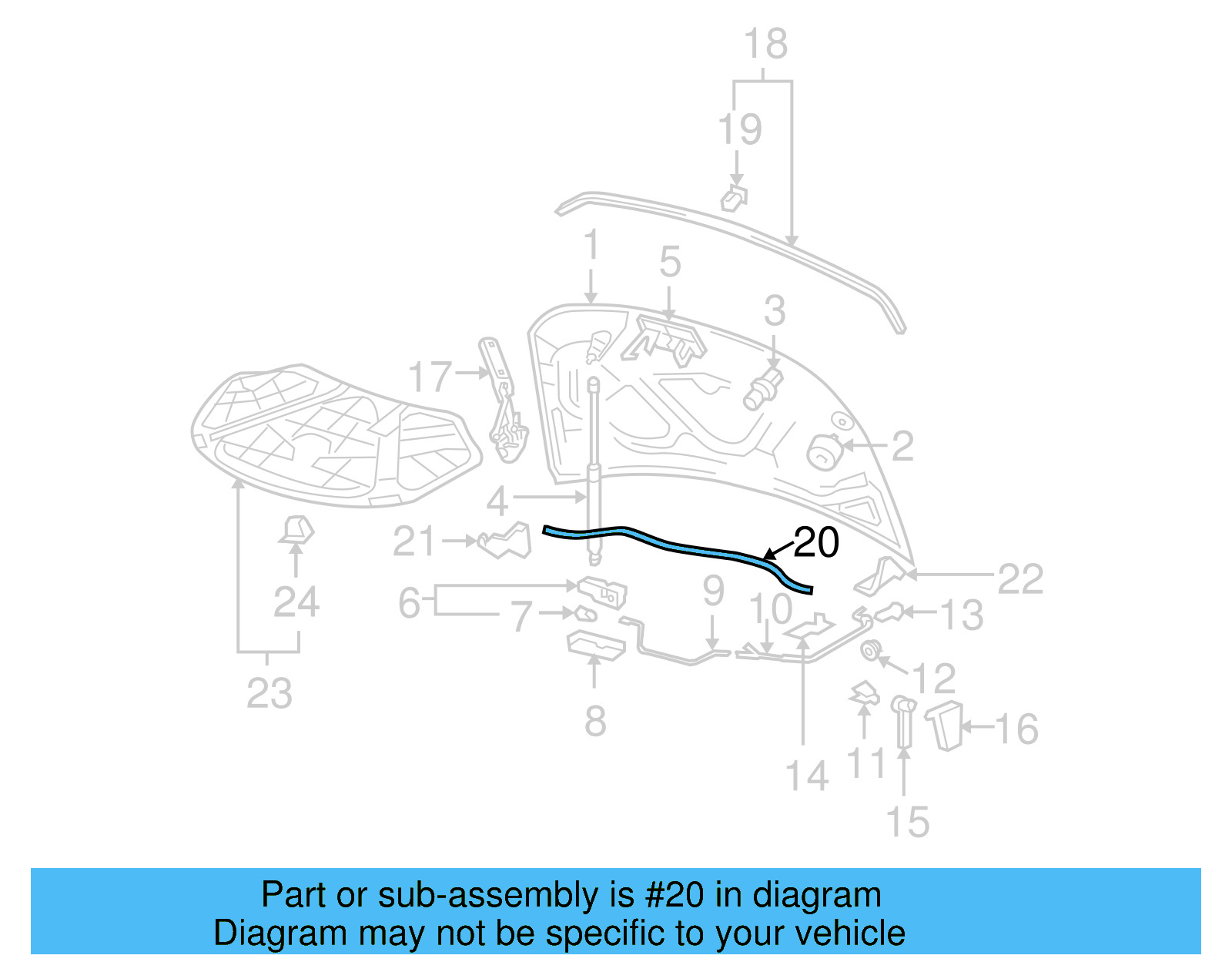 Rear Seal 3C0-823-723 - View 6