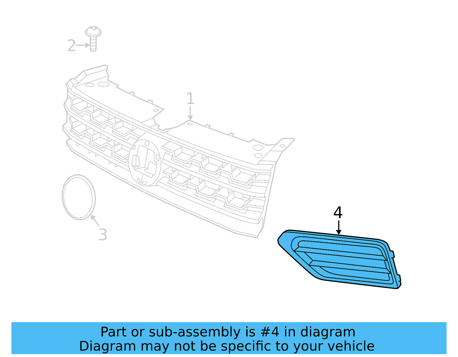 Grille Assembly 3CN-853-651-A-RYP - View 17