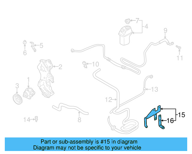 Suction Hose Bracket 1C0-422-162-B - View 16