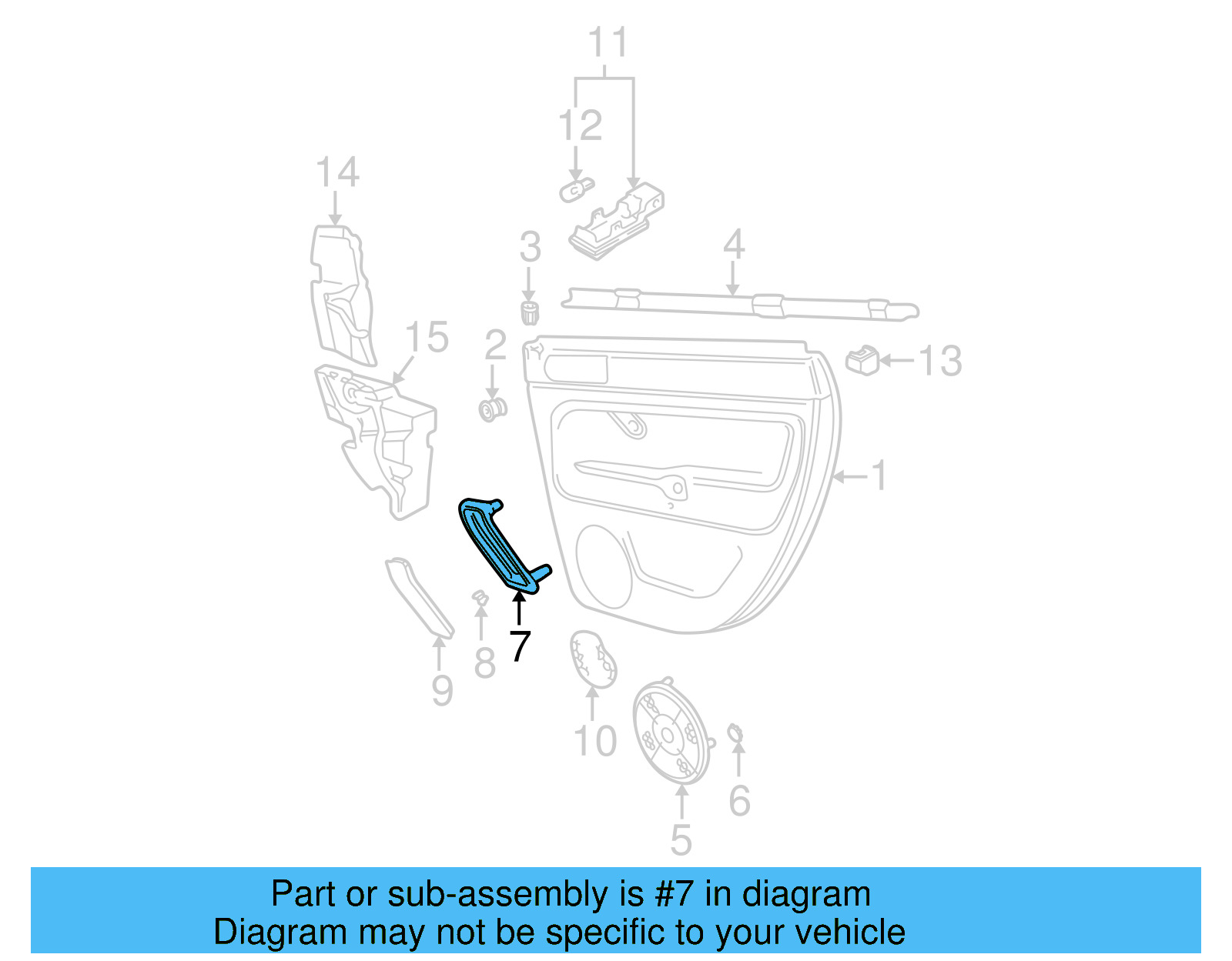 Pull Handle 3B4-867-179-A-A94 - View 2