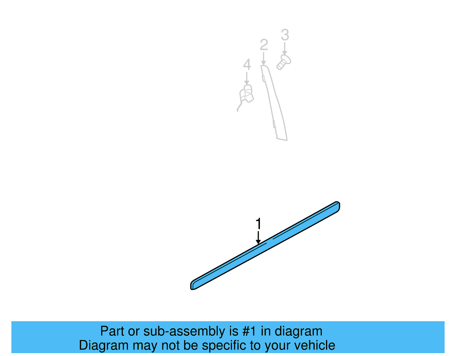 Body Side Molding 1K3-853-516-9B9