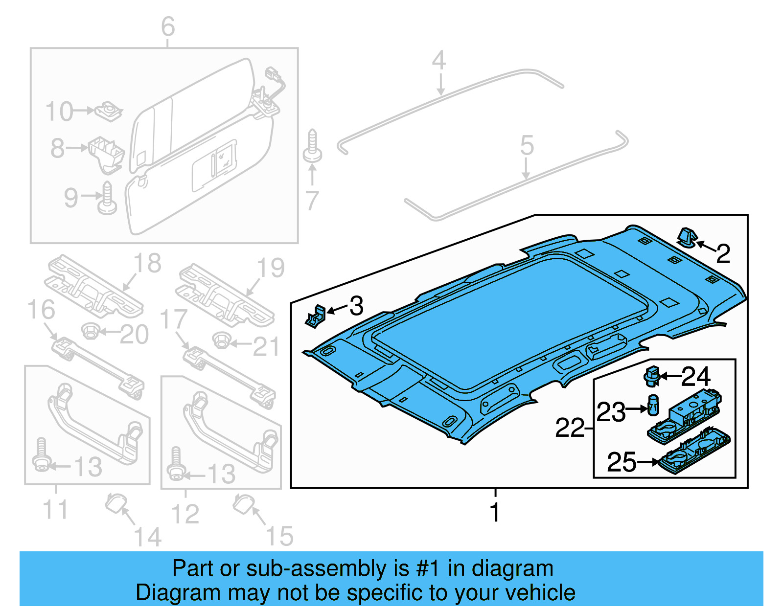 Headliner 7P6-867-501-CH-BR2 - View 10