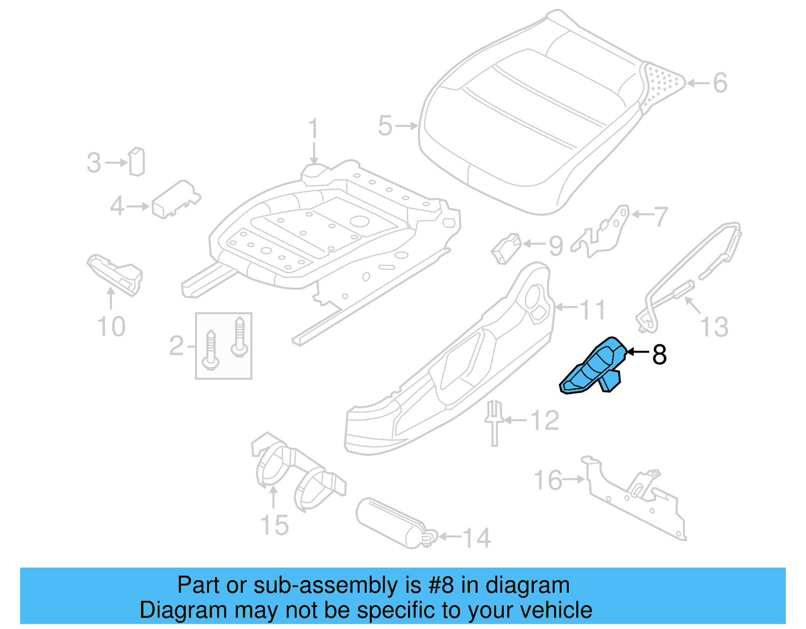 Adjust Handle 5C6-882-251-B-82V - View 20