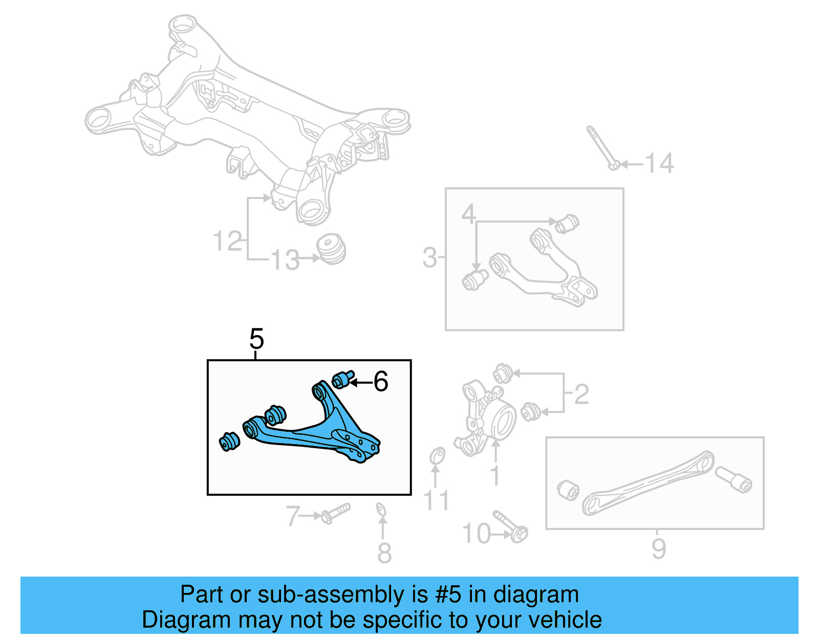 Lower Control Arm 4B0-505-311 - View 5