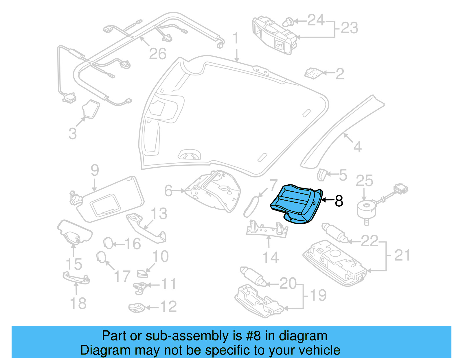 Console Panel 1C0-868-851-C-Y20 - View 5