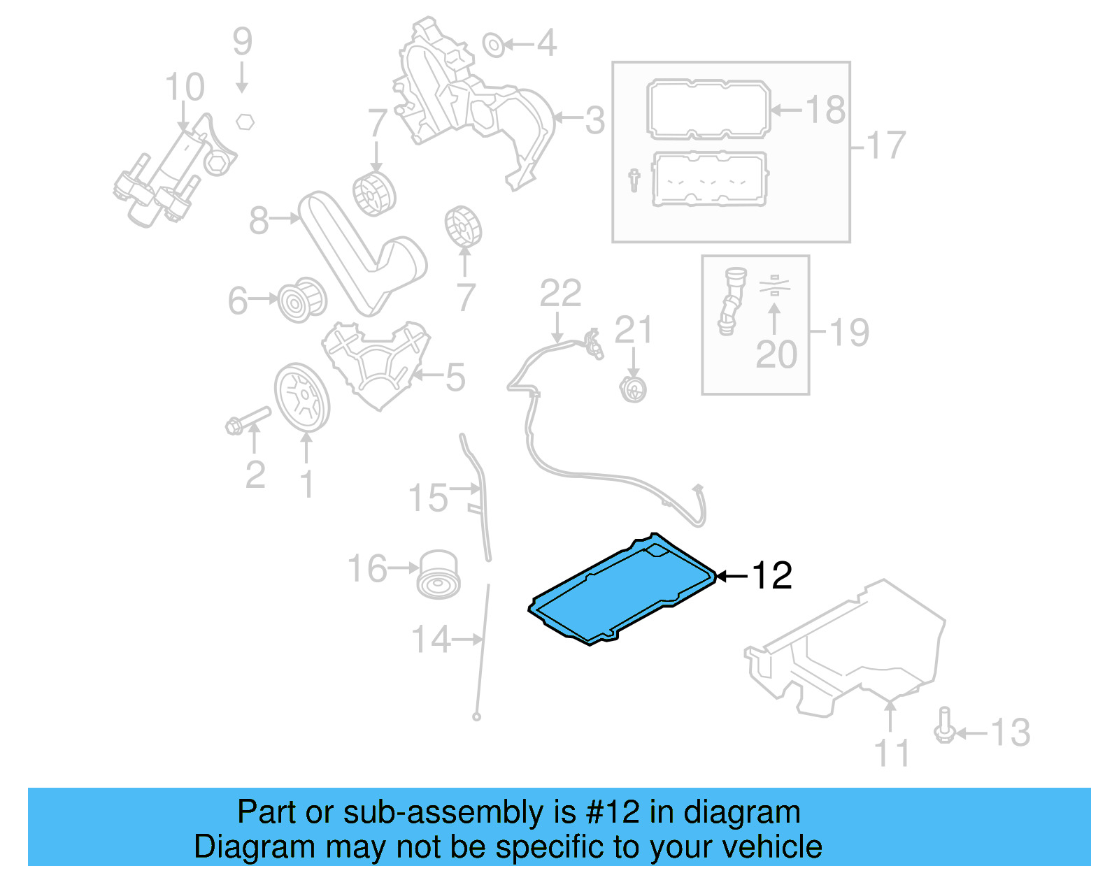 Oil Pan Gasket 7B0-103-609-A - View 5