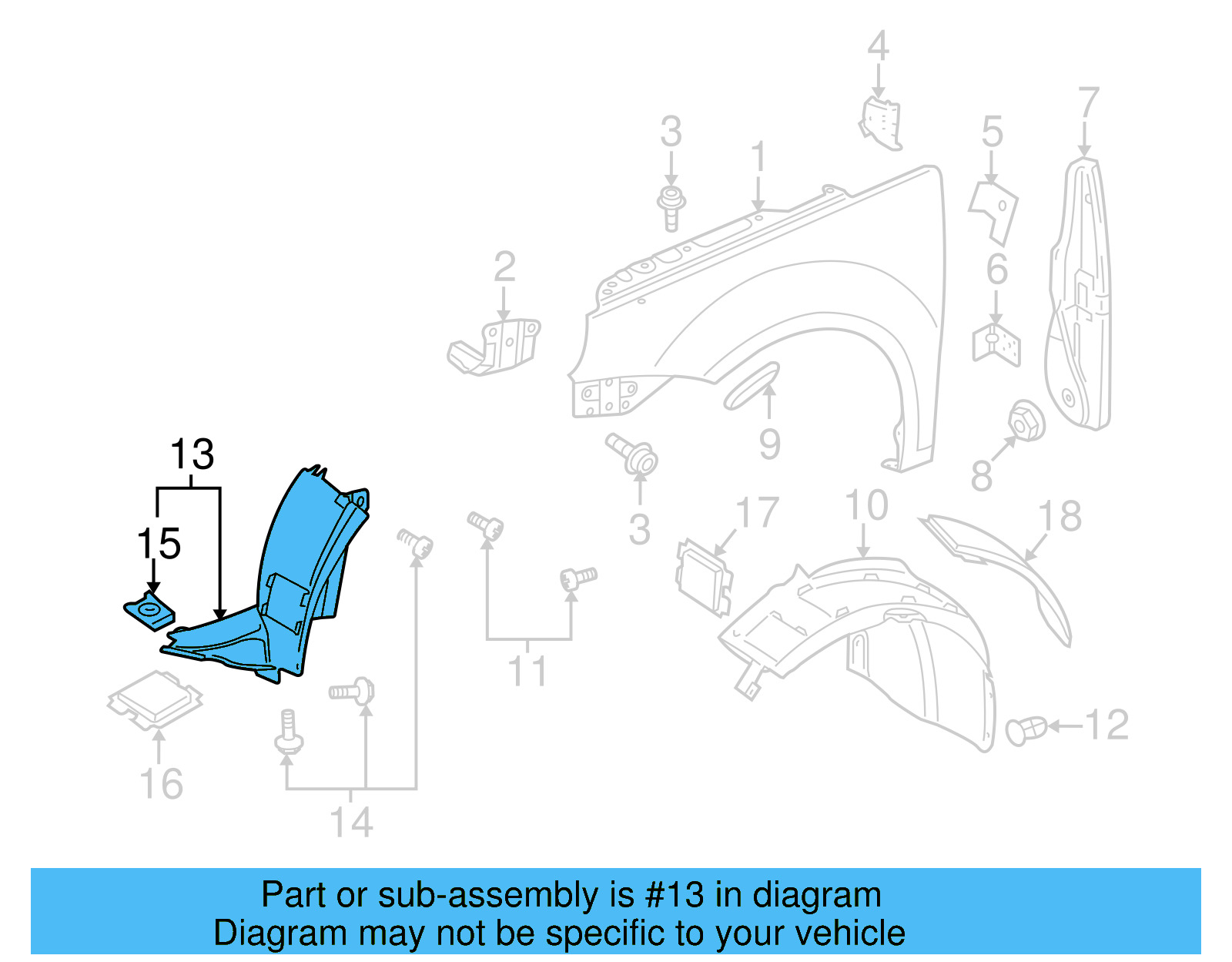 Front Extension 1Q0-805-911-D - View 4