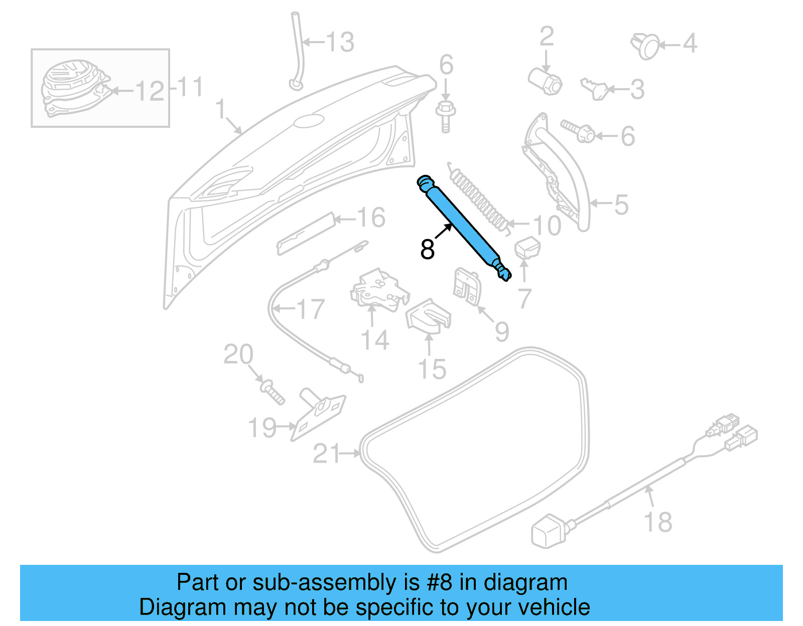 Support Cylinder 3C8-827-550 - View 2