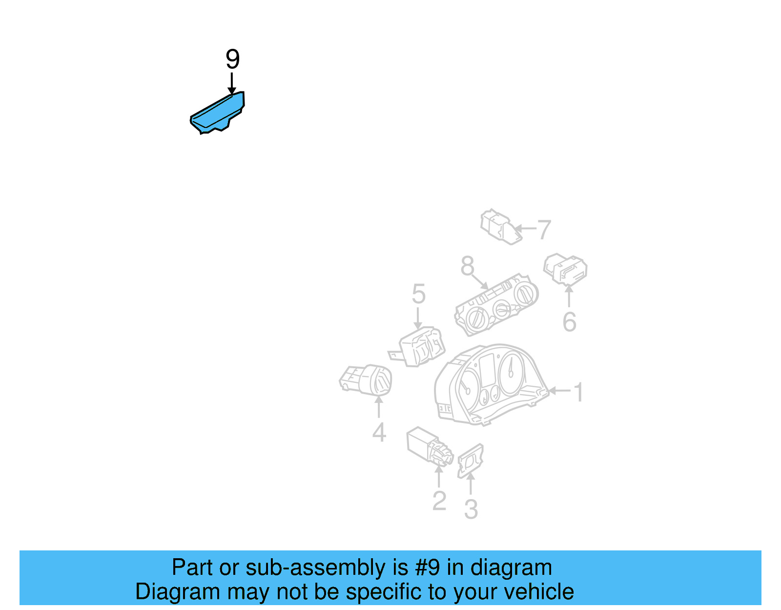 Ambient Light Sensor 1K0-907-539-D - View 5