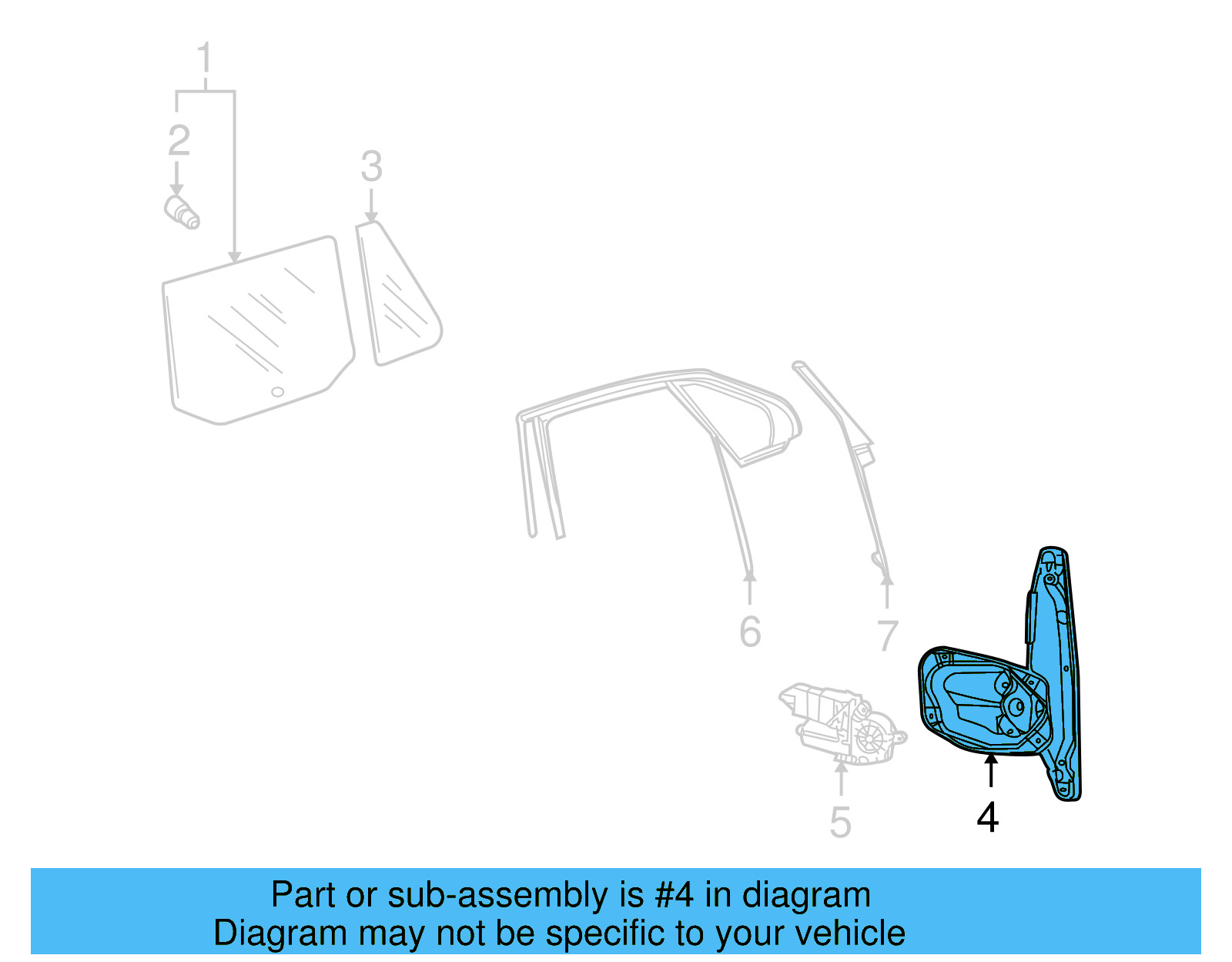Window Regulator 1K9-839-461-A - View 8