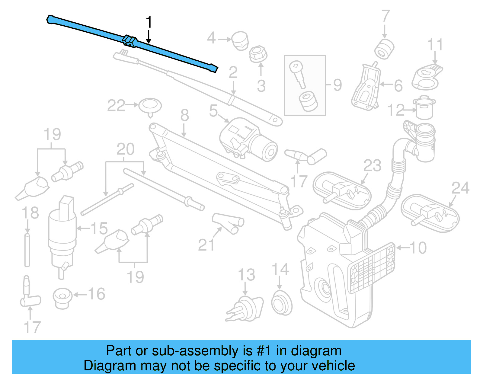 Wiper Blade 5C7-955-426-B