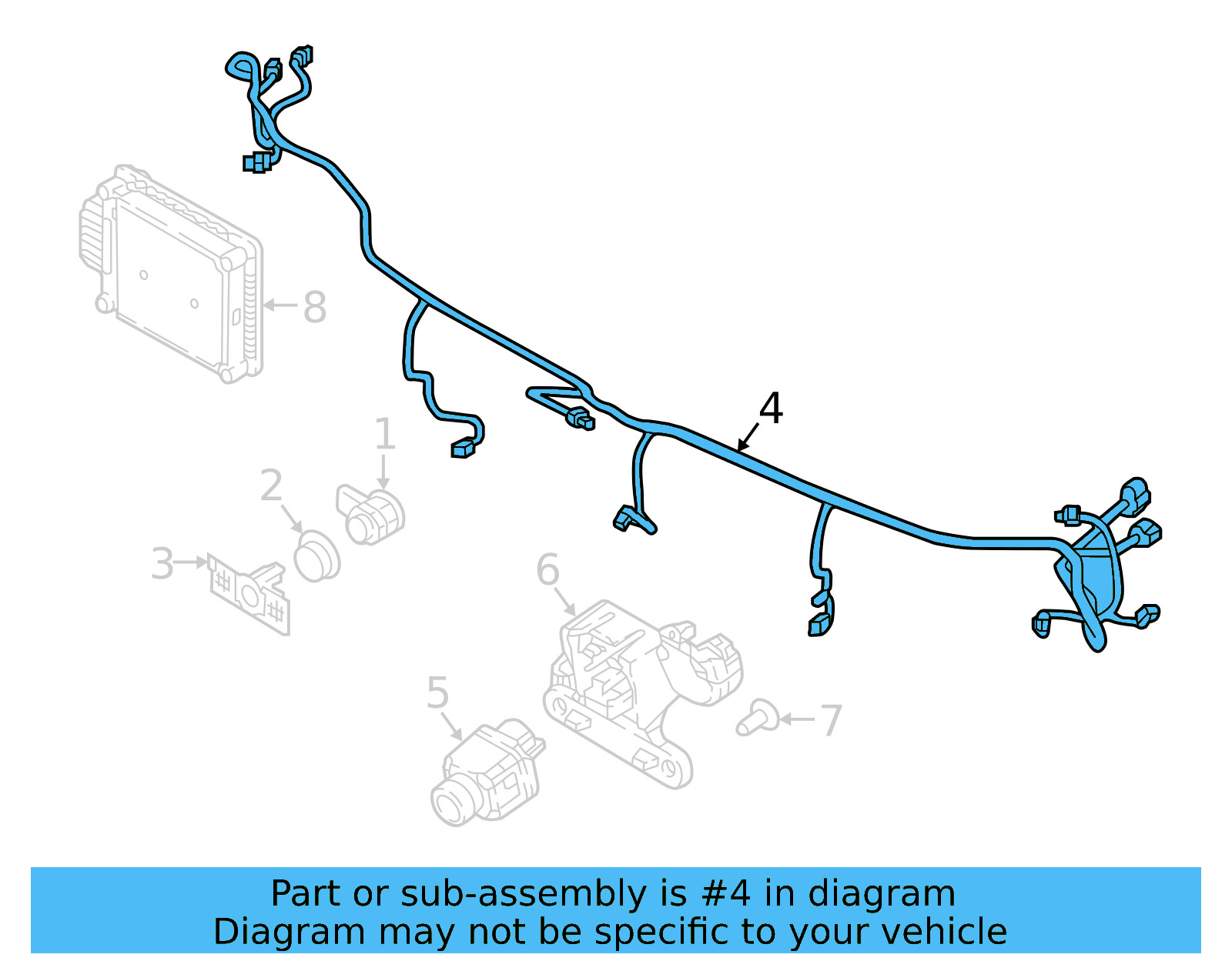 Harness 5NN-971-095-F - View 2