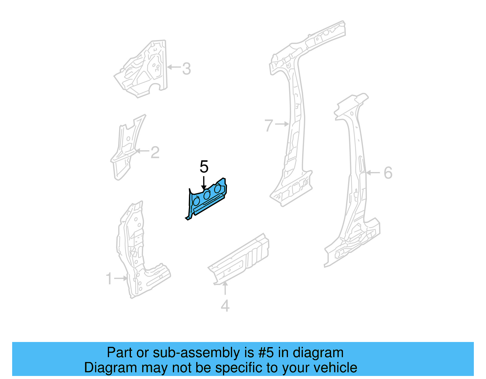 Rocker Panel Reinforcement 1K5-810-718 - View 8