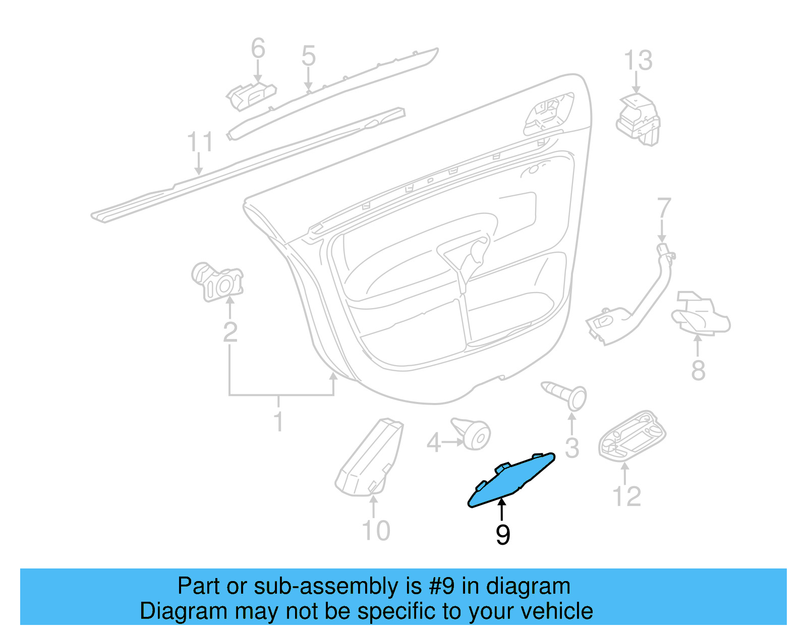 Speaker Grille 5C6-867-102-B-82V - View 8