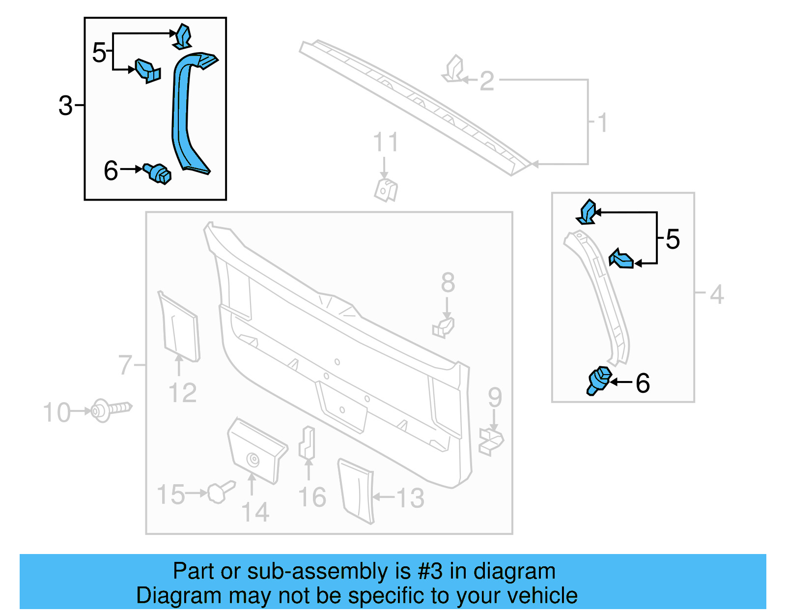 Side Trim 5G9-867-604-A-82V - View 3