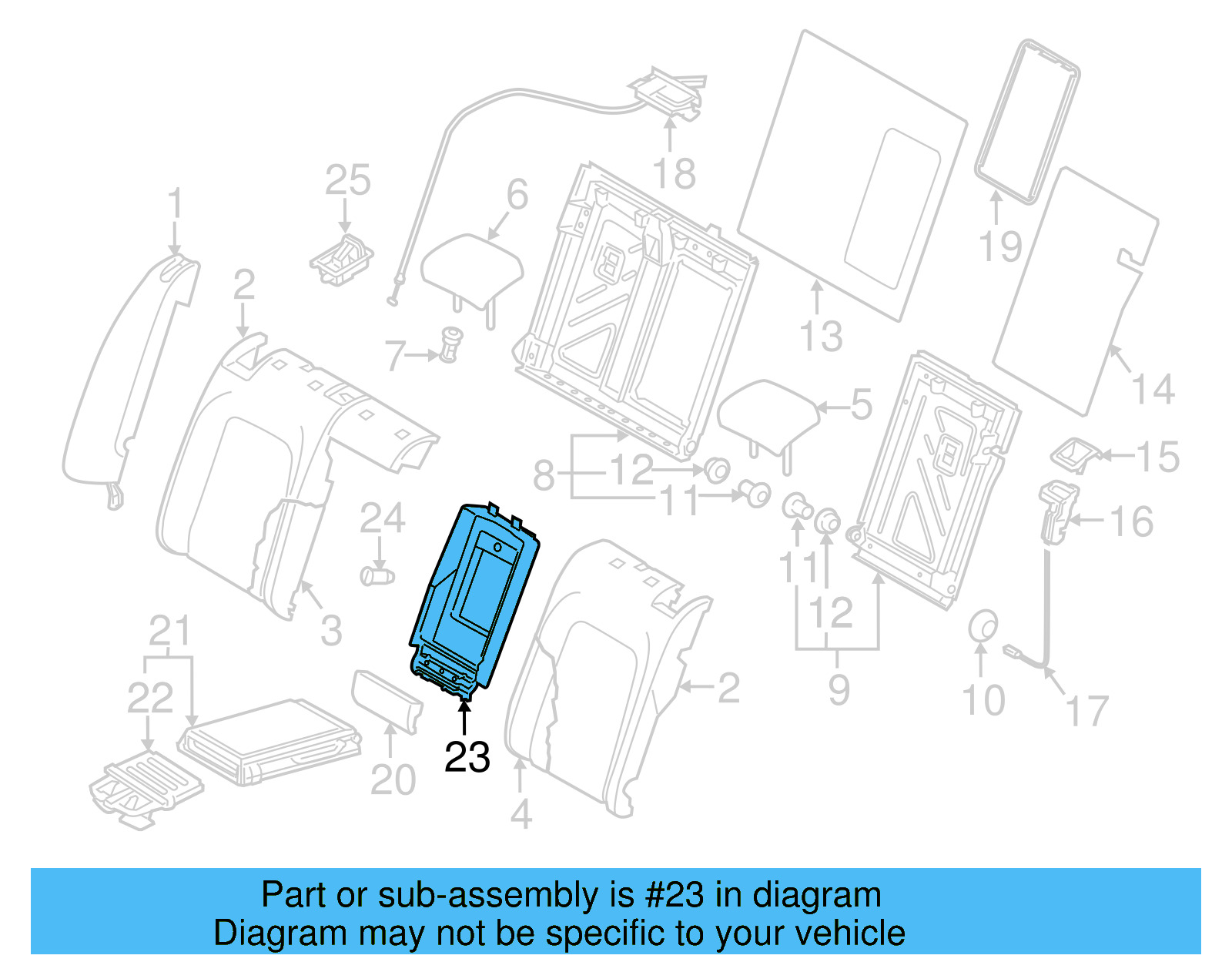 Mount 3C8-885-961-F-9B9 - View 3