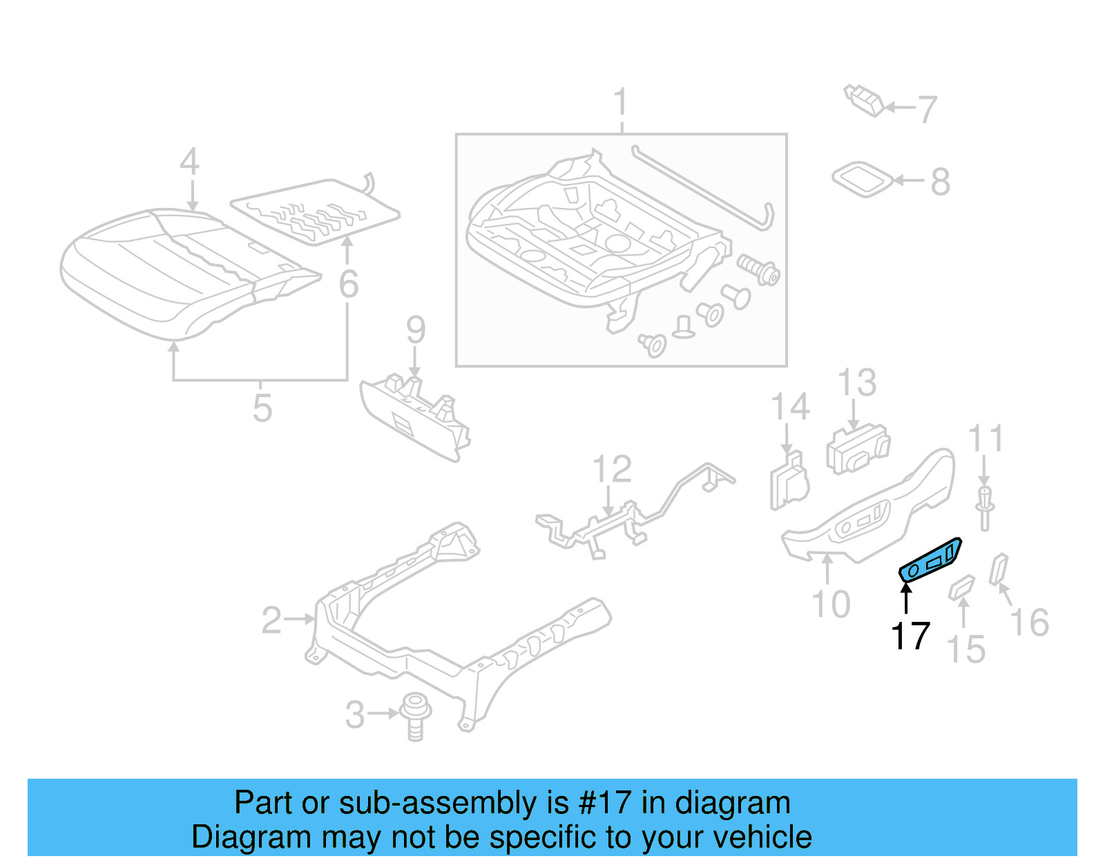 Switch Bezel 7P6-882-515-D-9B9 - View 4