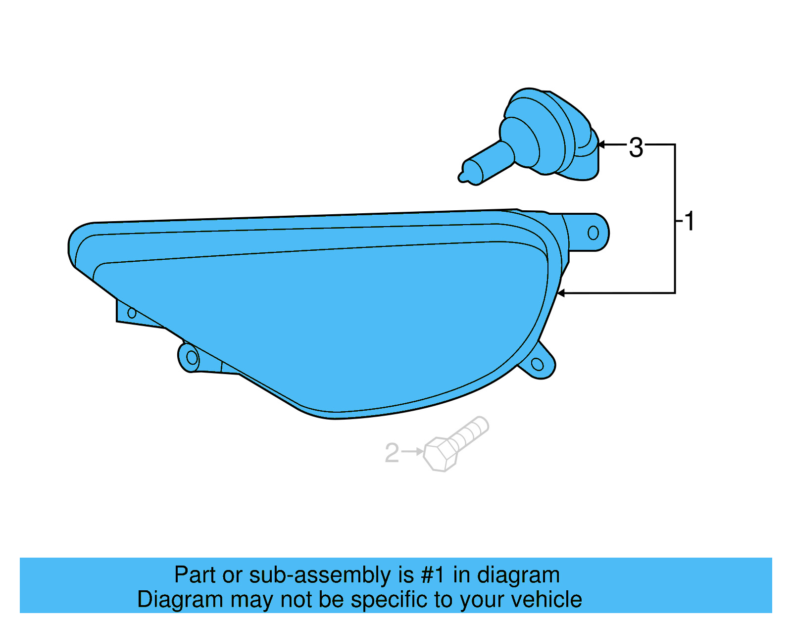 Fog Lamp Assembly 7P6-941-699-H - View 4