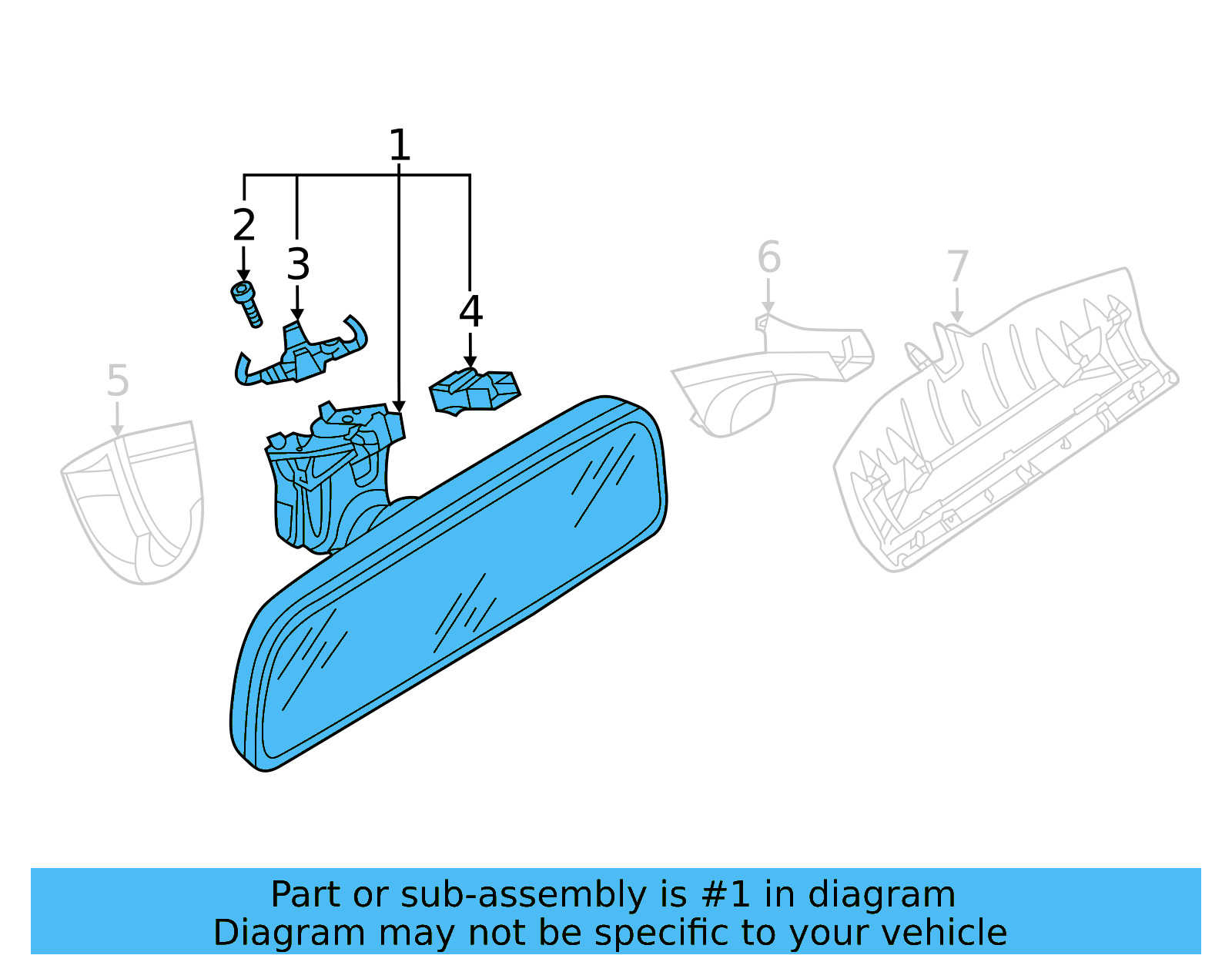 Mirror Inside 3G0-857-511-N-LAN - View 5