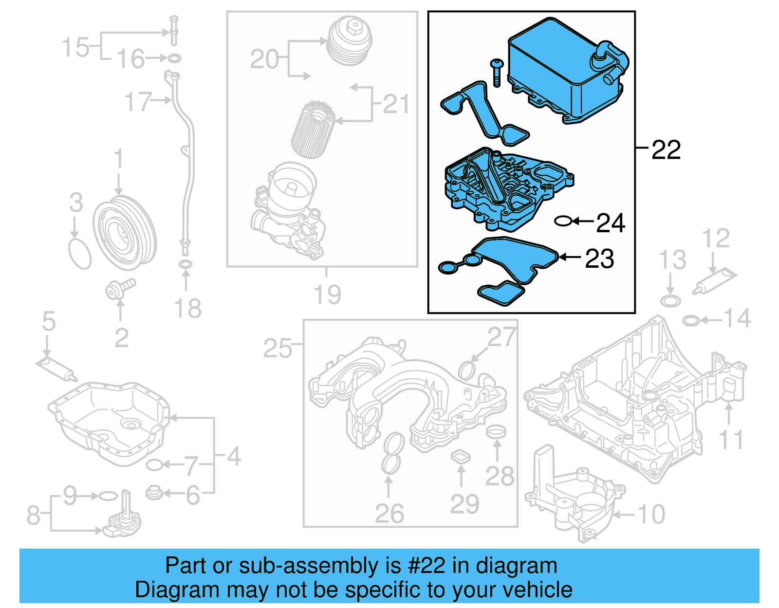 Oil Cooler 059-117-015-P - View 9