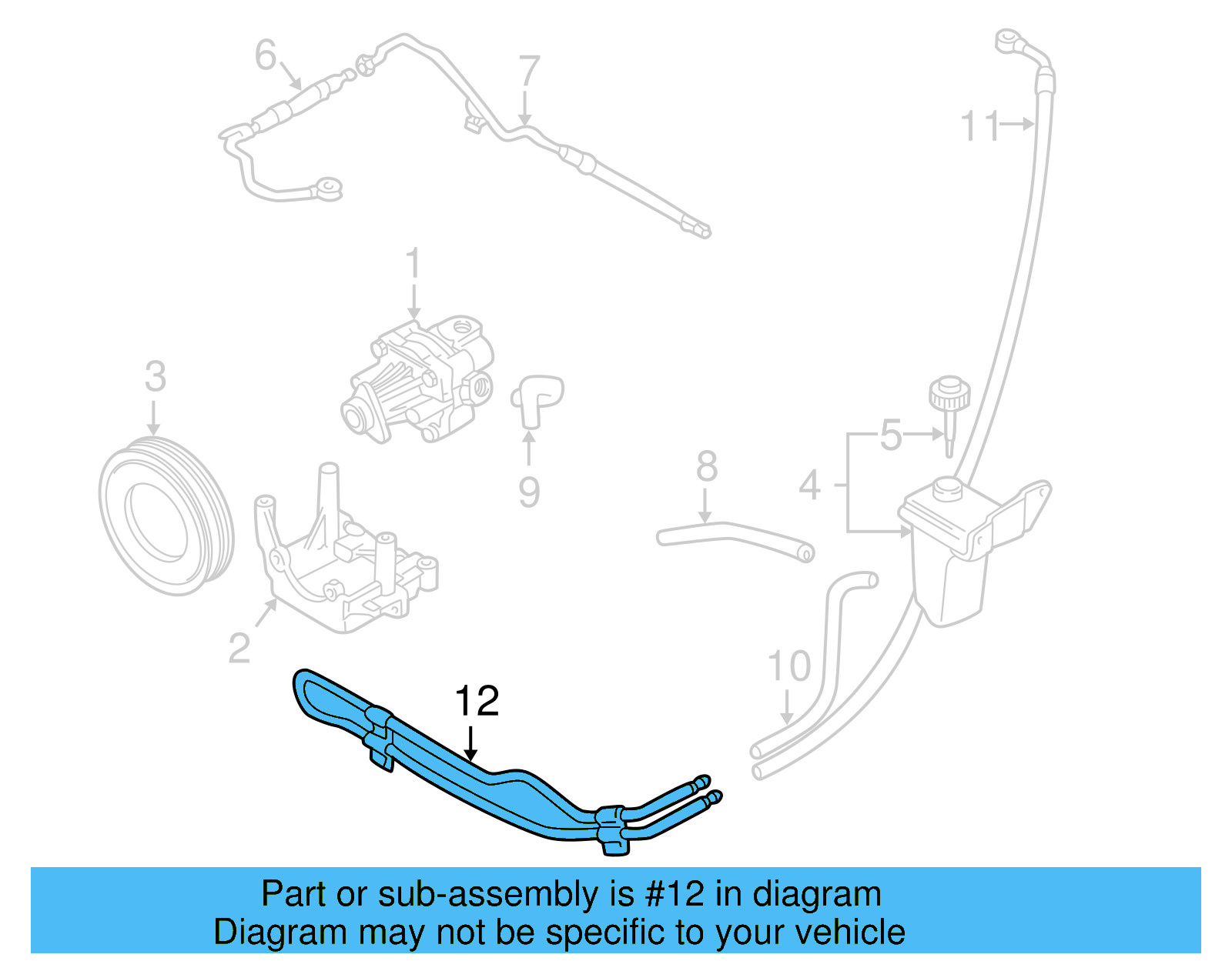Power Steering Cooler Tube 8D0-422-885-P - View 9