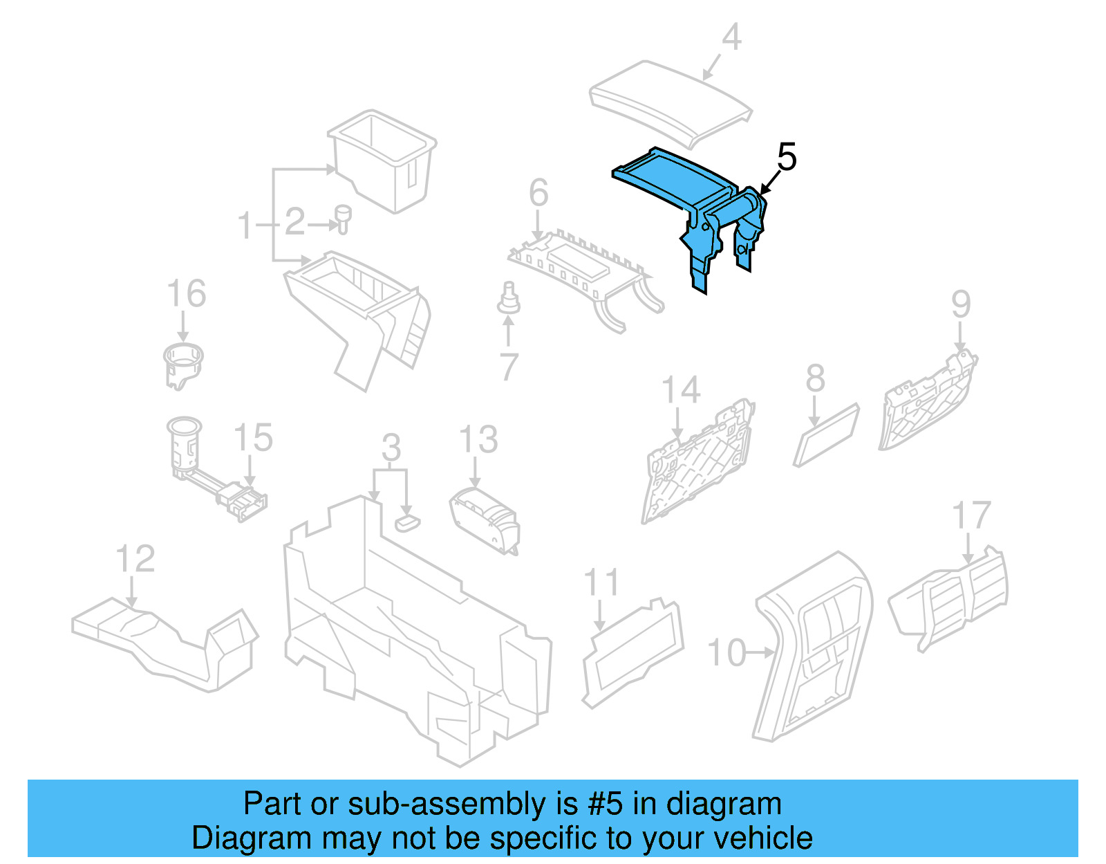 Hinge 3C0-864-161-D - View 3