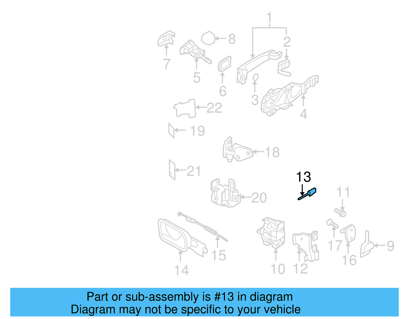 Lock Cable 1K5-837-069 - View 7