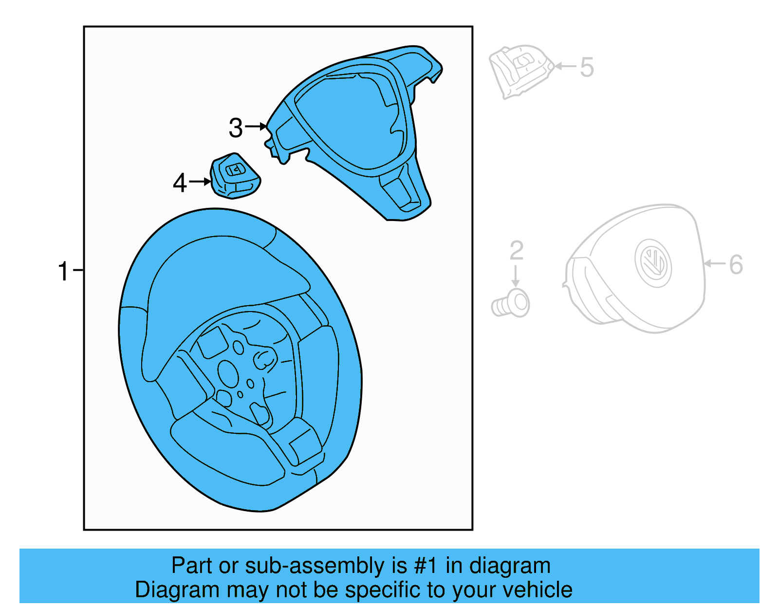 Steering Wheel 5GM-419-091-CQ-APX