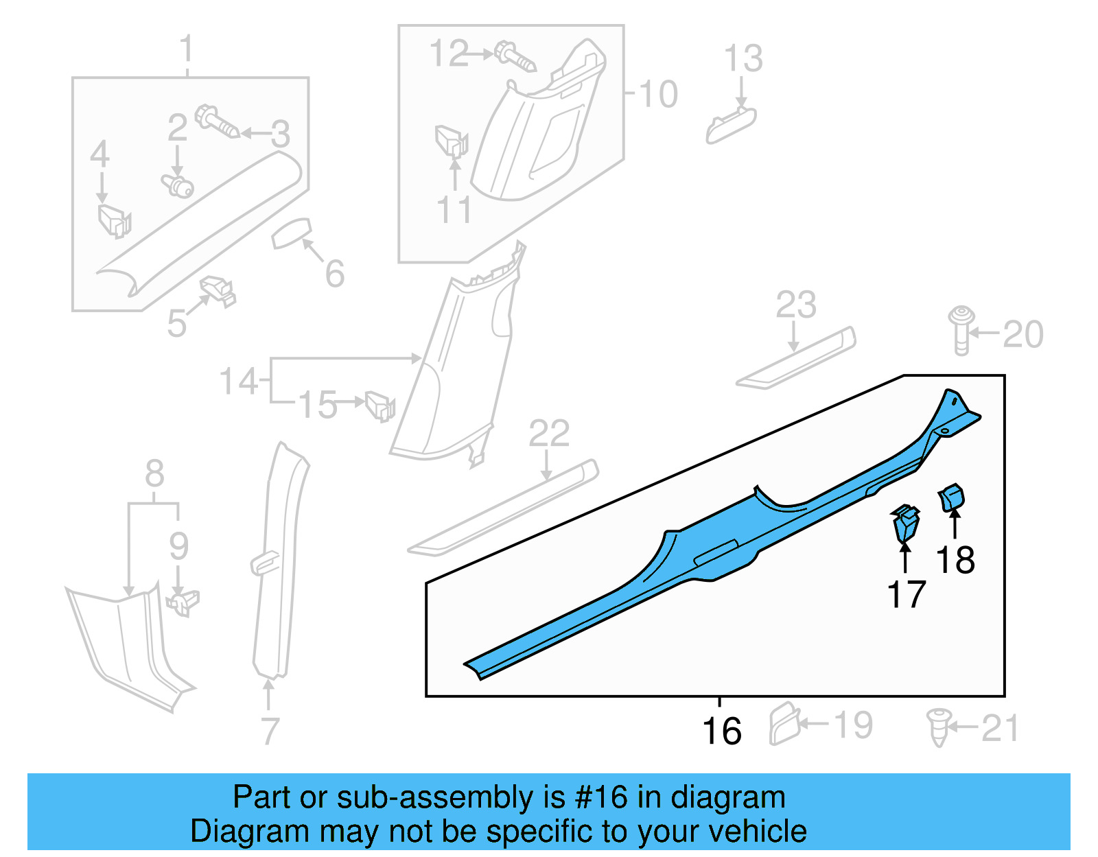 Scuff Plate 561-853-371-C-82V - View 7