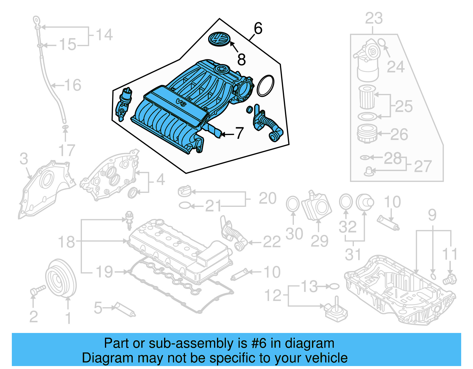 Intake Manifold 03H-133-185-K - View 4