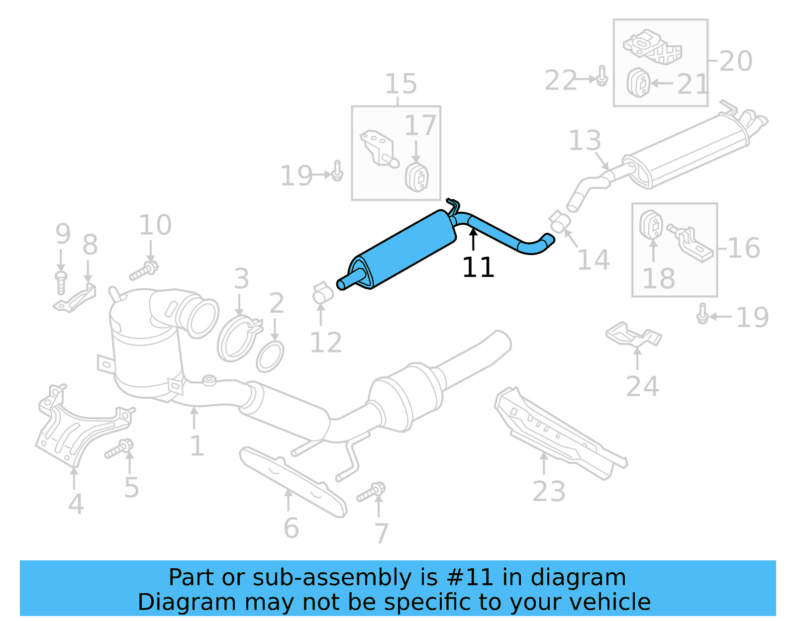 Center Muffler 5QM-253-209-AJ - View 5