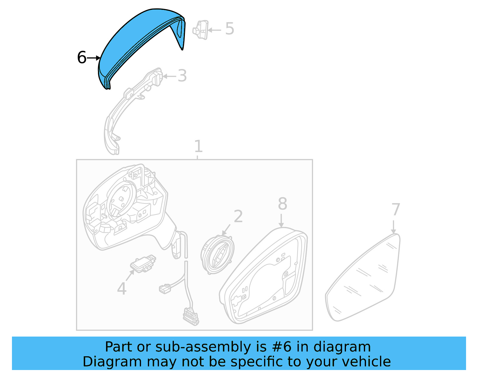 Mirror Cover 11K-857-537-GRU