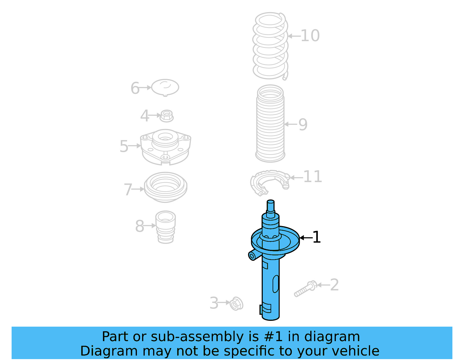 Strut 1EA-413-023-BC