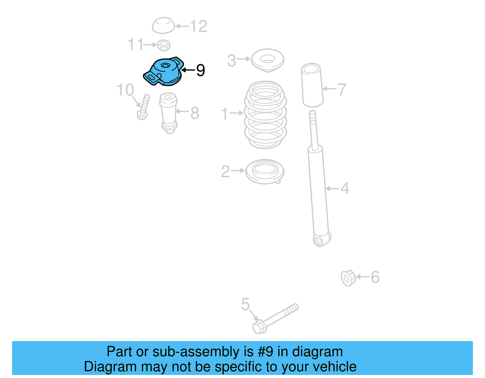 Shock Mount 5Q0-513-353-E - View 2