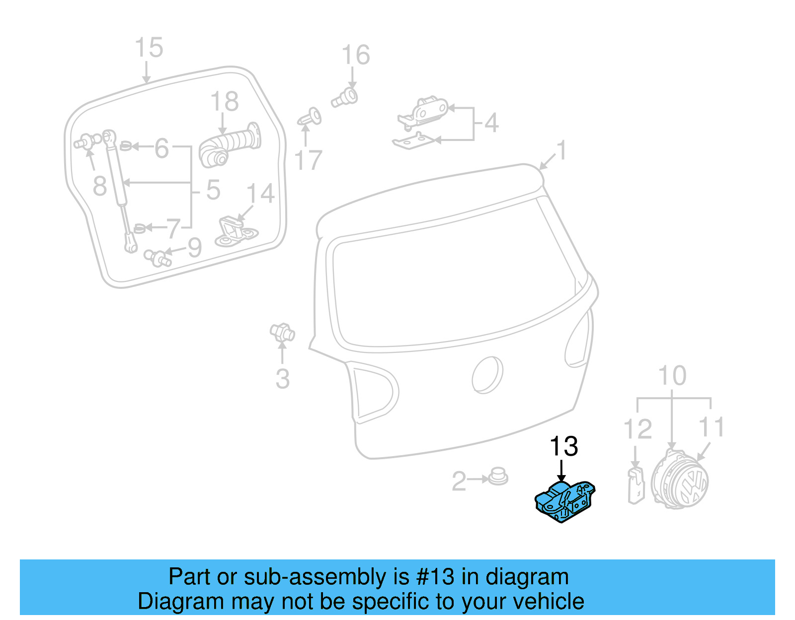 Lock 1K6-827-505-F-9B9 - View 10