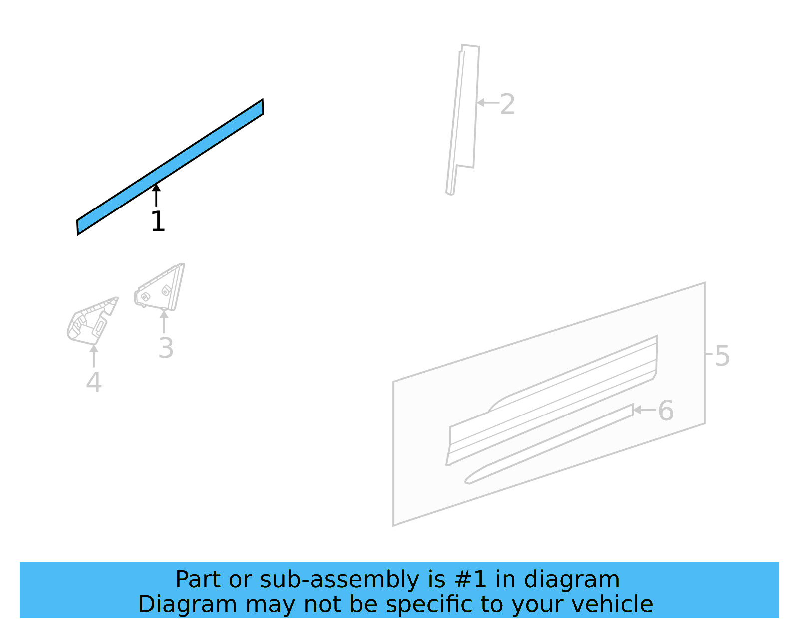 Belt Molding 2GJ-837-475-2MG - View 2