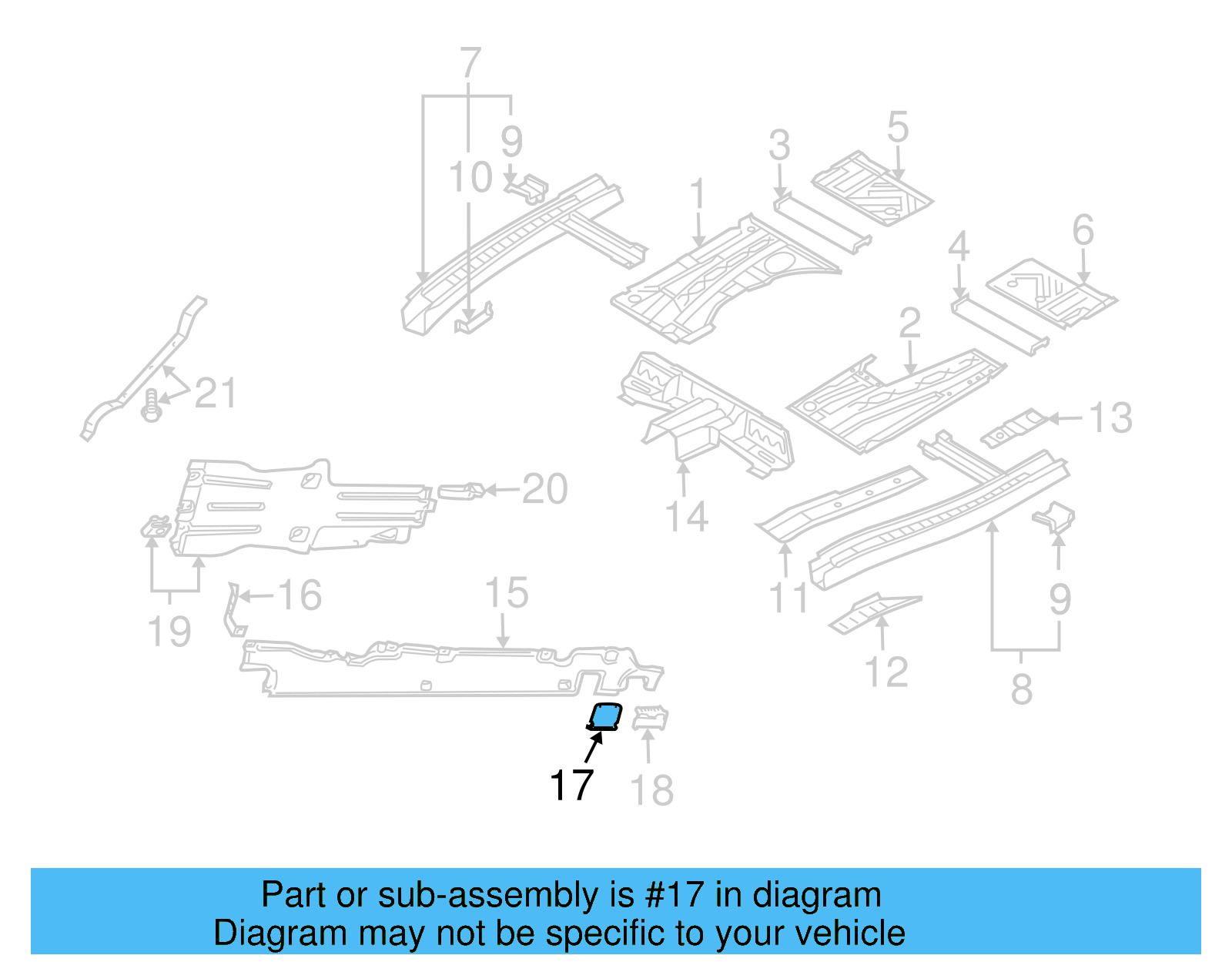 Side Shield Rear Cover 7L8-825-271 - View 3