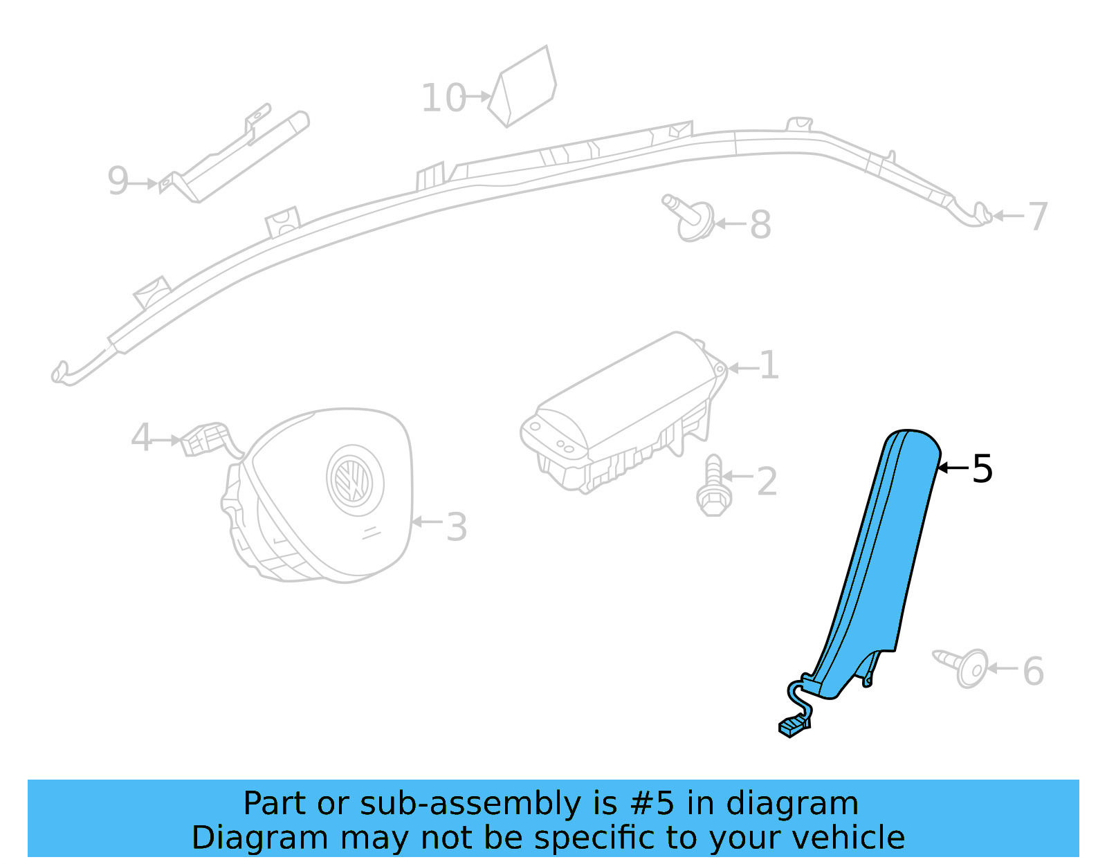 Side Impact Inflator Module 17A-880-242-H - View 5